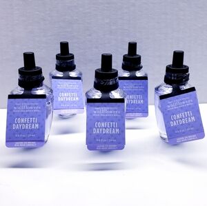 Bath & Body Works CONFETTI DAYDREAM Wallflowers Fragrance Refill, 0.8 oz(5 pack)